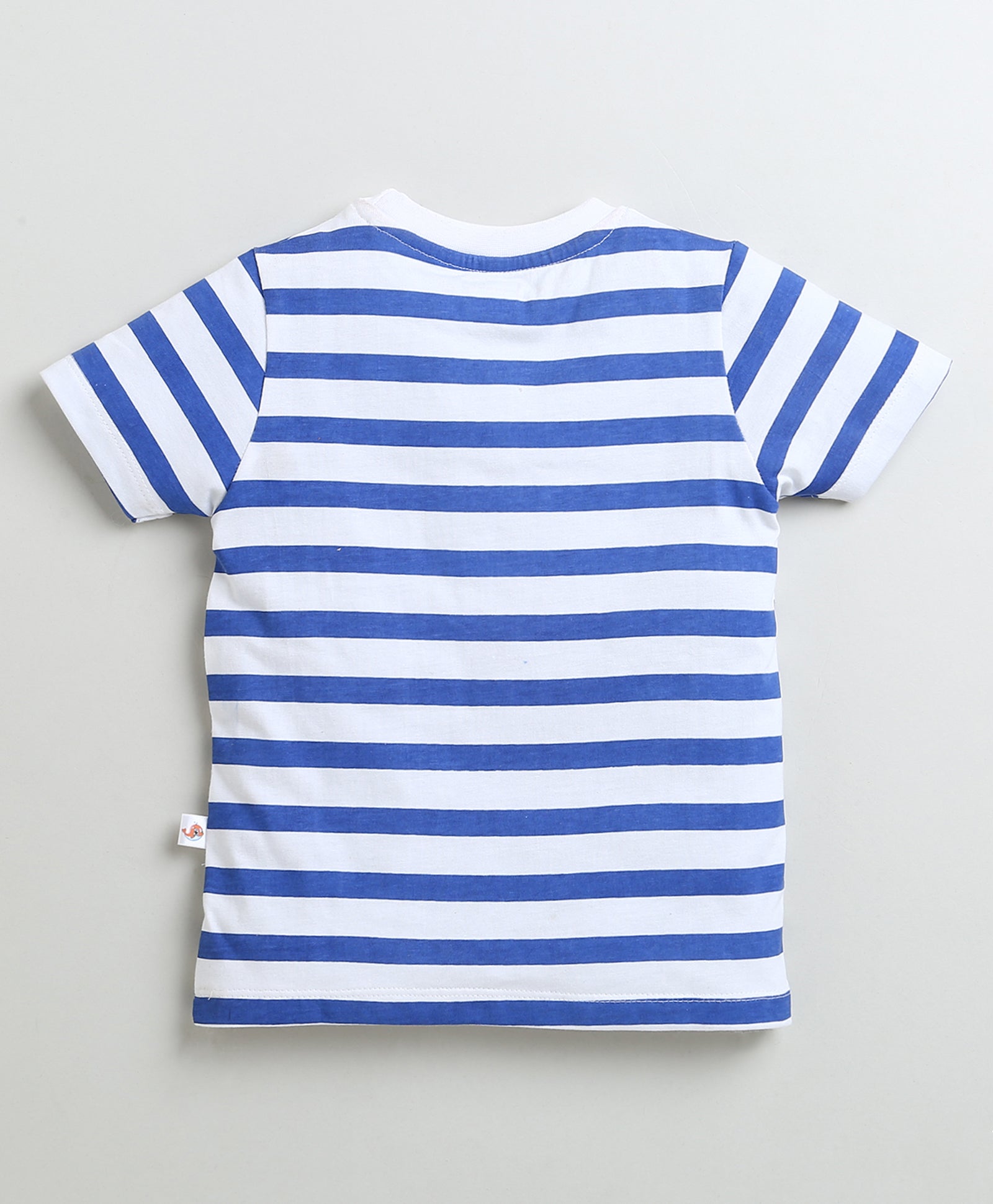 Boys 100% Cotton Astronaut & Stripes T-Shirt Pack - Navy & White