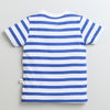 Boys 100% Cotton Astronaut & Stripes T-Shirt Pack - Navy & White