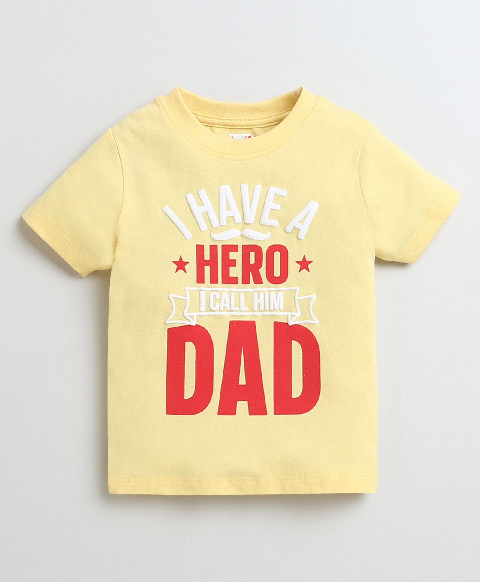 BUMZEE Blue & Yellow Boys Half Sleeves Cotton T-Shirts Pack Of 2