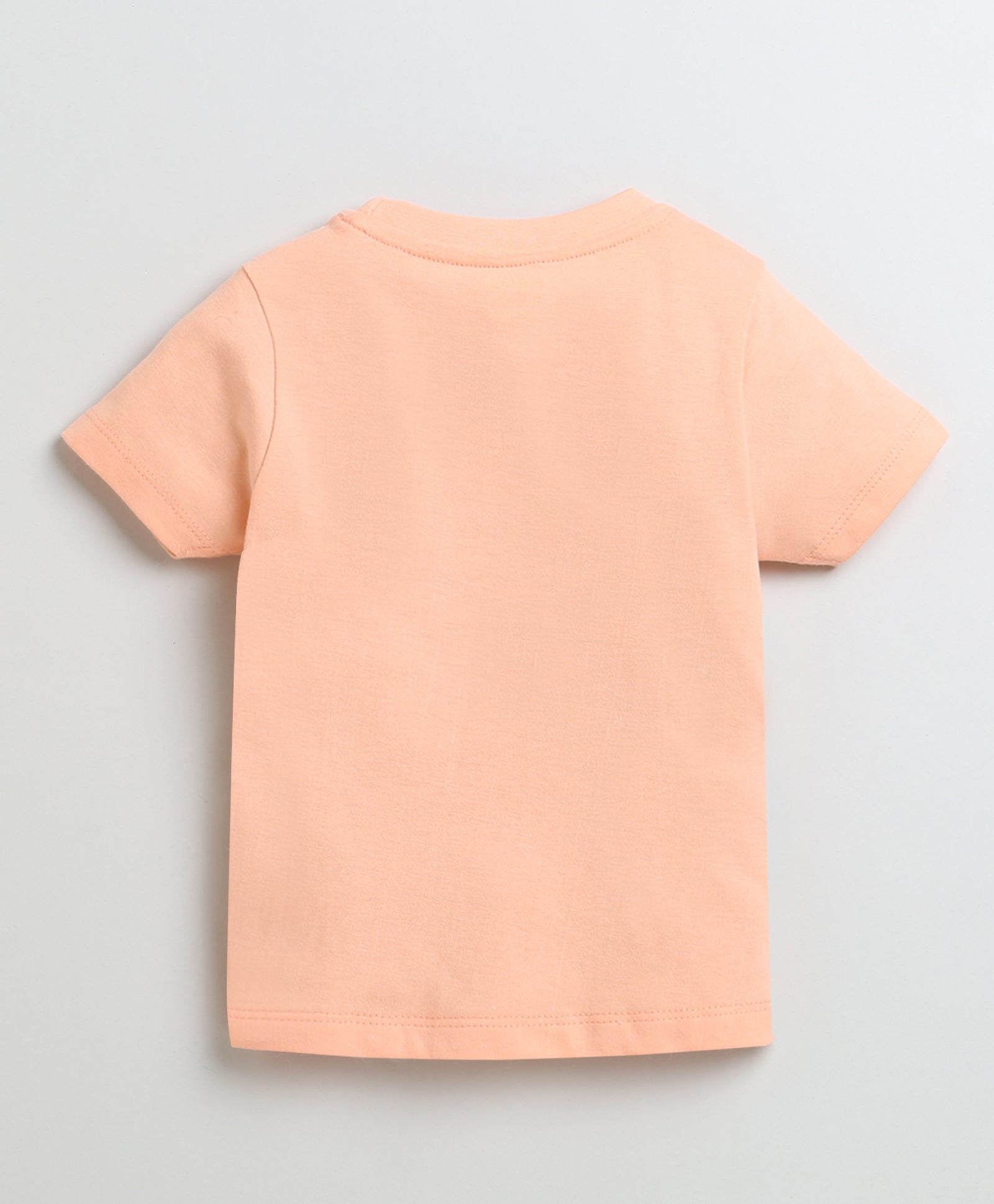 BUMZEE Orange & White Boys Half Sleeves Cotton T-Shirts Pack Of 2