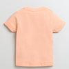 BUMZEE Orange & White Boys Half Sleeves Cotton T-Shirts Pack Of 2