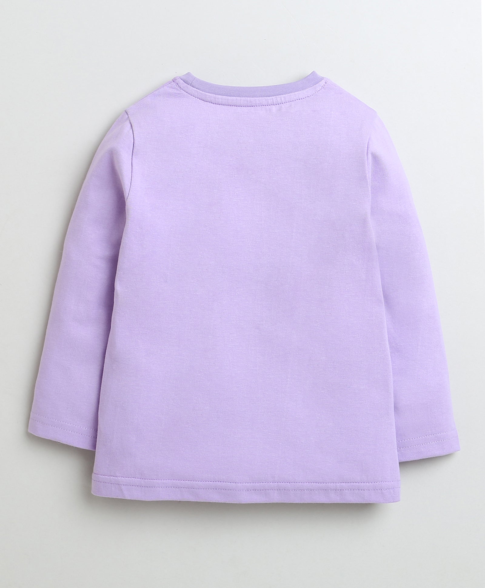 Girls 100% Cotton Text & Princess Crown T-Shirt Pack - Lavender & Orange