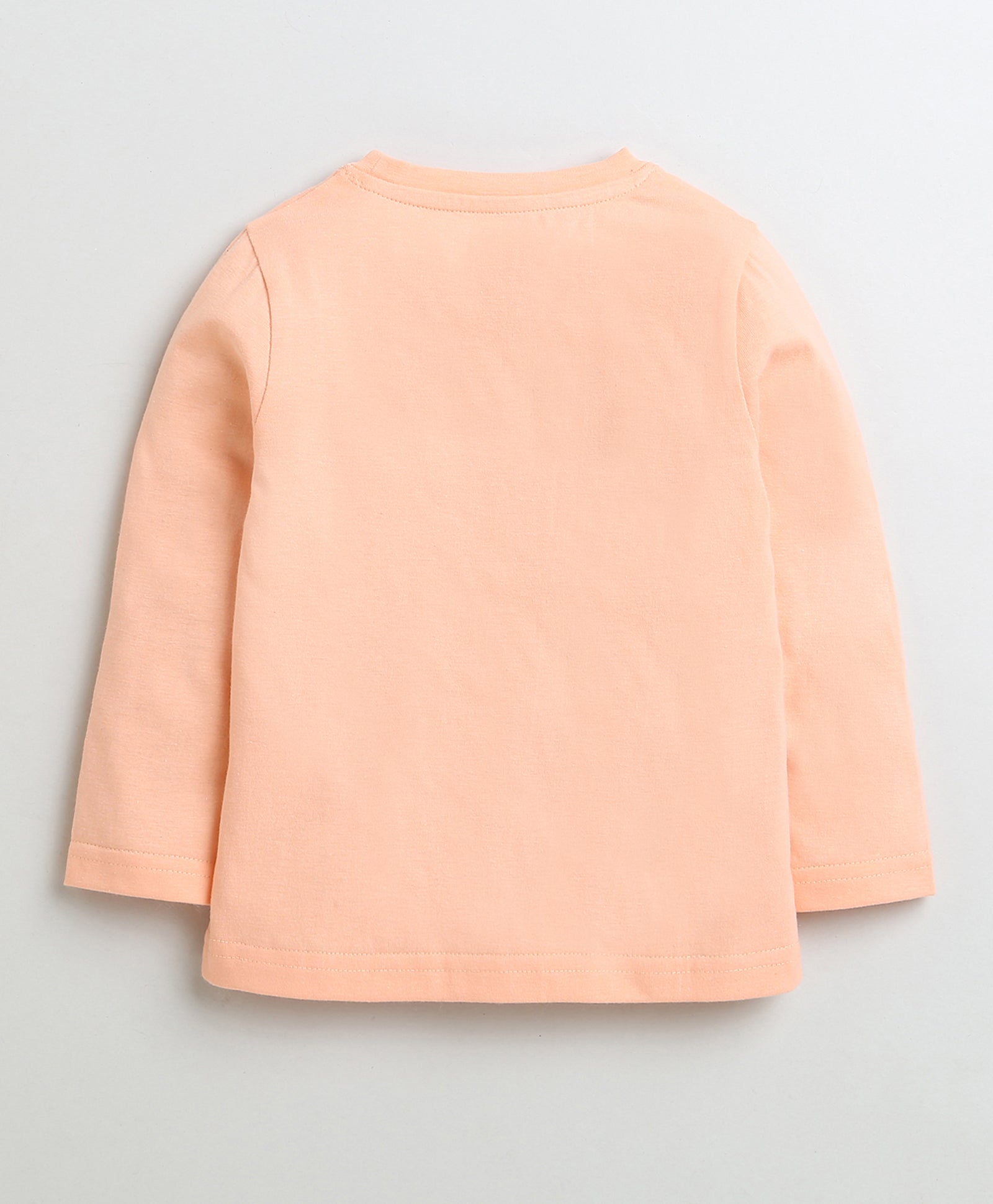 Girls 100% Cotton Text & Princess Crown T-Shirt Pack - Lavender & Orange