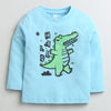 Boys 100% Cotton Dinosaur T-Shirt Pack - Orange & Sky Blue