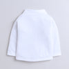 BUMZEE Navy & White Boys Full Sleeves Shirt Pant Set With Suspender & Cap