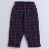 BUMZEE Navy & White Boys Full Sleeves Shirt Pant Set With Suspender & Cap