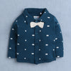 BUMZEE Beige & Teal Boys Full Sleeves Shirt Pant Set With Suspender & Cap