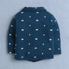 BUMZEE Beige & Teal Boys Full Sleeves Shirt Pant Set With Suspender & Cap