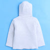 Boys 100% Cotton Solid Jacket - Grey Melange & Navy