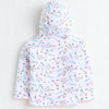 Boys 100% Cotton Solid Jacket - Orange & White