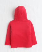 Bumzee Red & White Jacket, Full Sleeves, 100% Cotton
