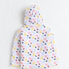 Girls 100% Cotton Solid Jacket - Yellow & White