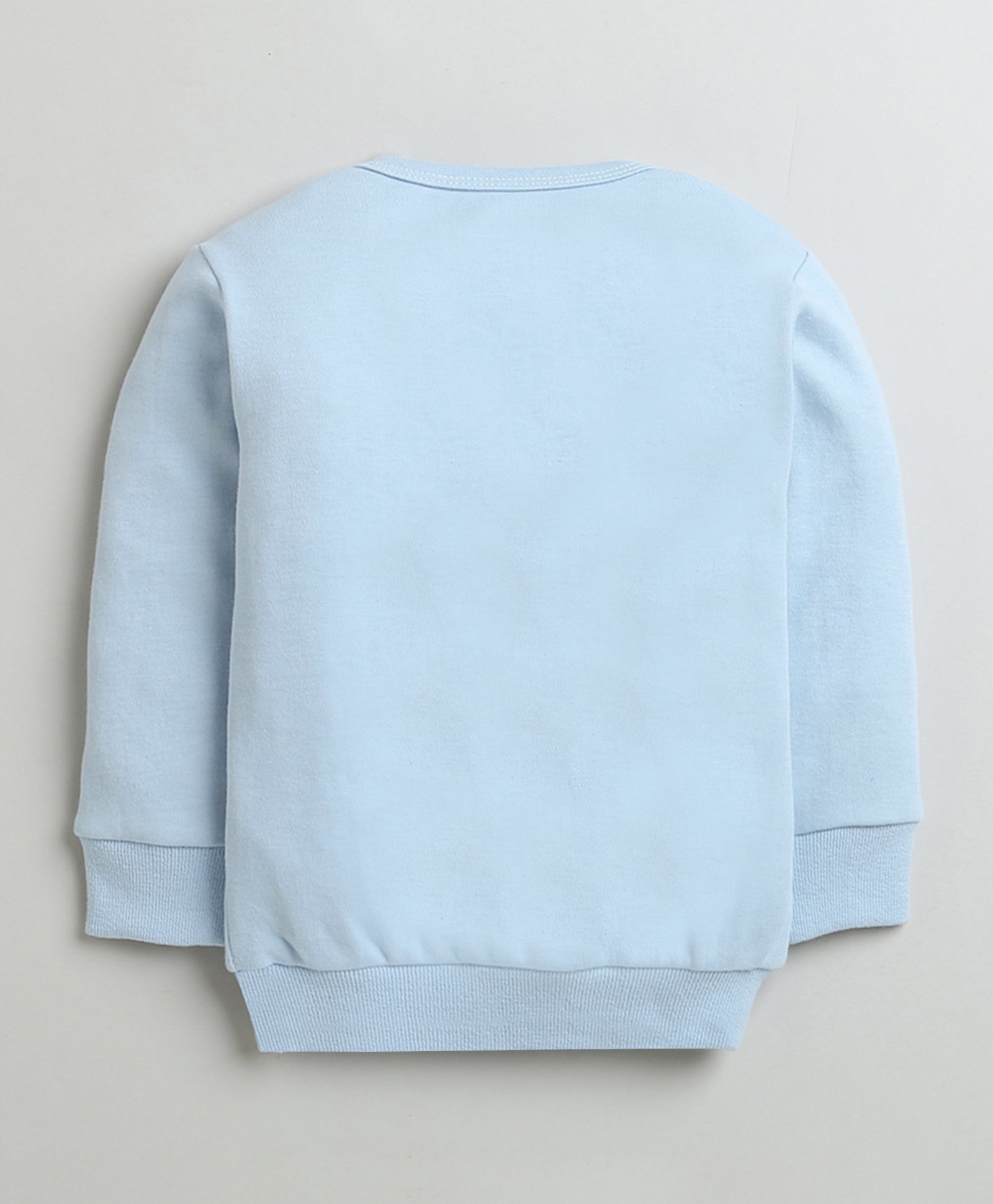 Boys 100% Cotton Tiger Sweatshirt & Jogger Set - Sky Blue