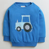 Boys 100% Cotton Truck Sweatshirt & Jogger Set - Royal Blue