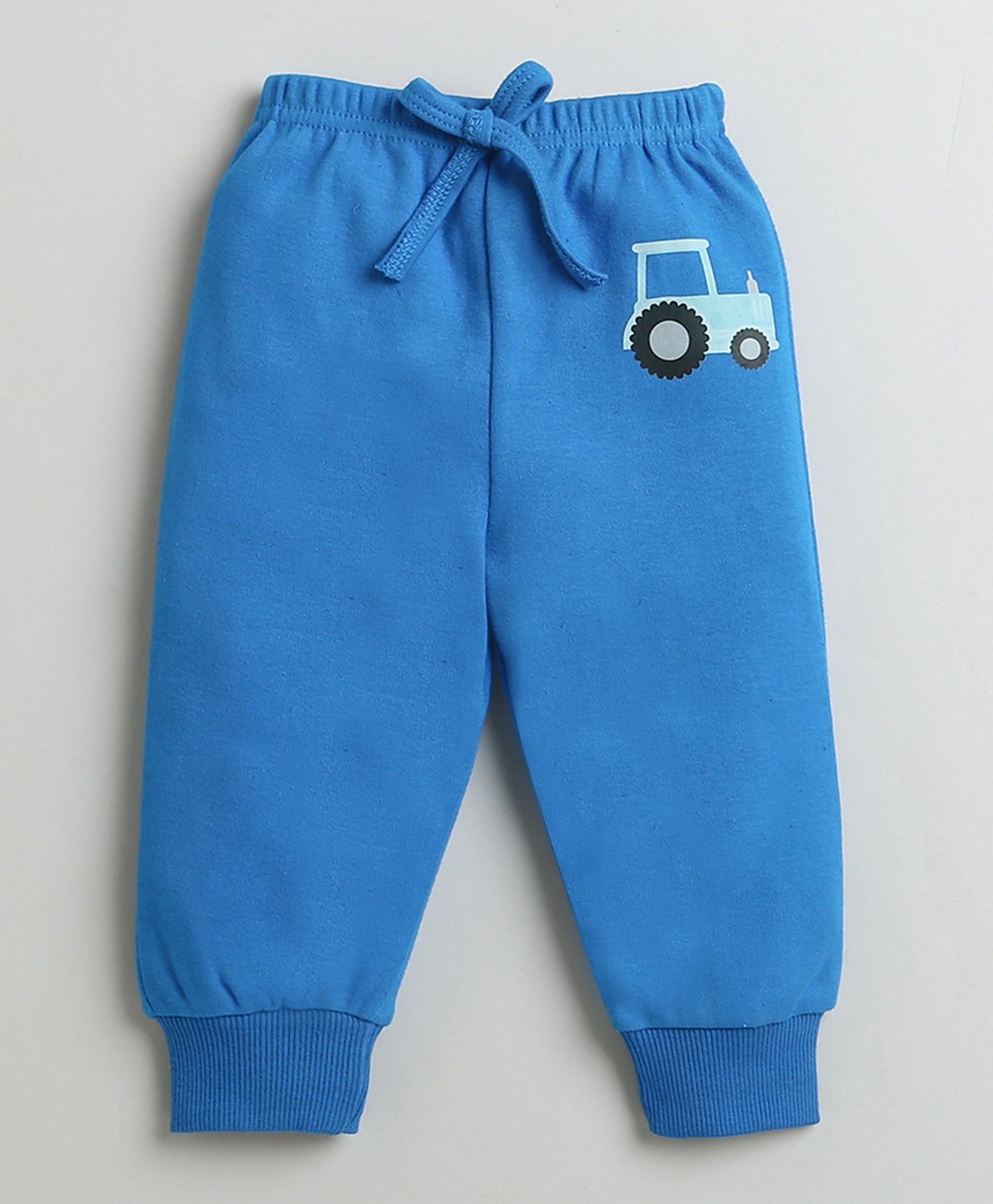 Boys 100% Cotton Truck Sweatshirt & Jogger Set - Royal Blue