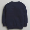 Boys 100% Cotton Little Lion Sweatshirt & Jogger Set - Navy