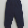 Boys 100% Cotton Little Lion Sweatshirt & Jogger Set - Navy