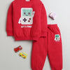 Boys 100% Cotton Handheld Sweatshirt & Jogger Set - Red