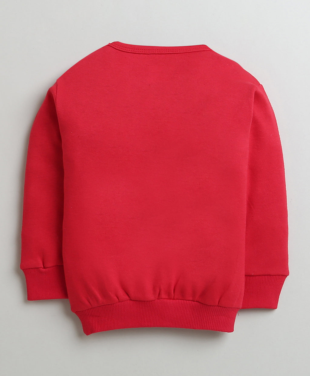 Bumzee Red Graphic Print Sweatshirt & Jogger Set, Full Sleeves, 100% Cotton