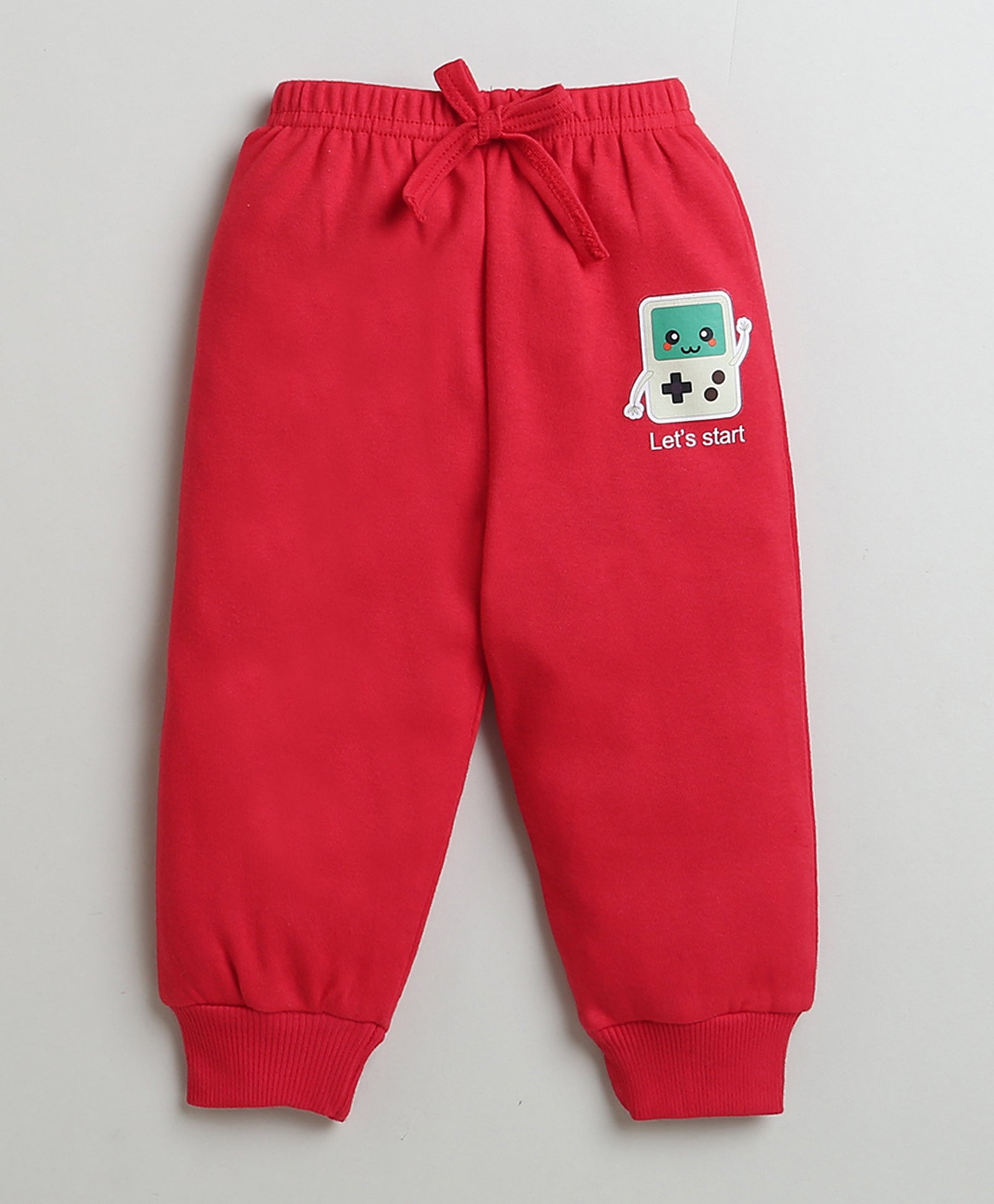 Boys 100% Cotton Handheld Sweatshirt & Jogger Set - Red