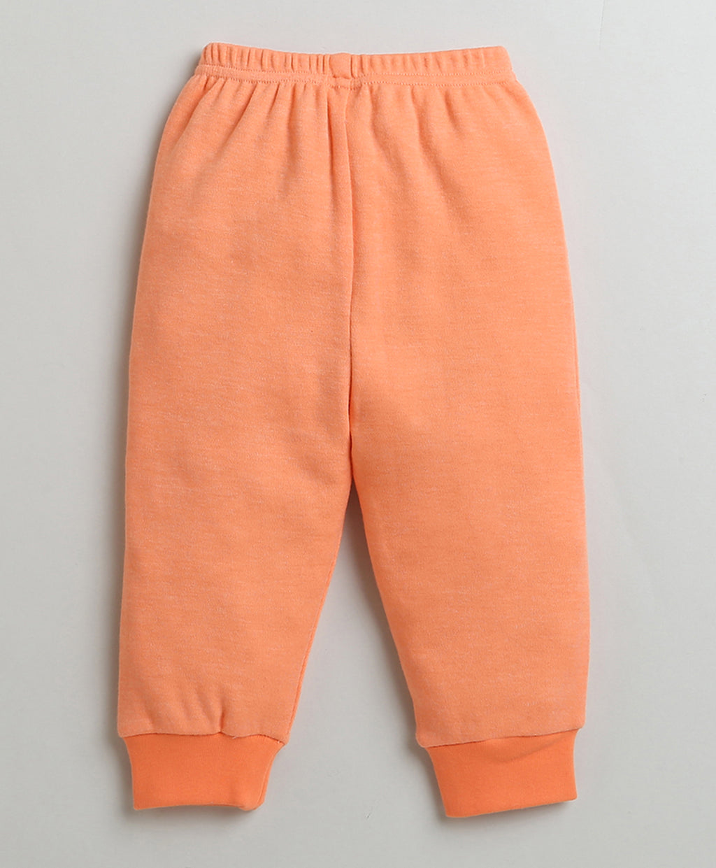 Bumzee Orange Animal Print Sweatshirt & Jogger Set, Full Sleeves, 100% Cotton