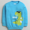 Boys 100% Cotton Dino Sweatshirt & Jogger Set - Blue