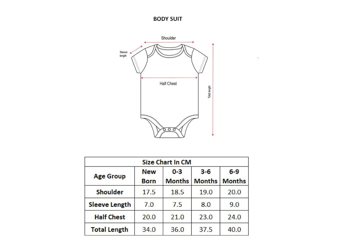 Bumzee Blue & White Graphic Print Bodysuit, Pack of 3, Half Sleeves, 100% Cotton