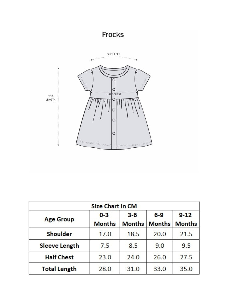 Multi Girls Half Sleeves Cotton Muslin Above Knee Length Frock