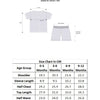 BUMZEE Blue Baby Boys Half Sleeves Jabla & Short Set