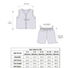 White Baby Girls Sleeveless Pure Cotton Muslin Jabla & Short Set
