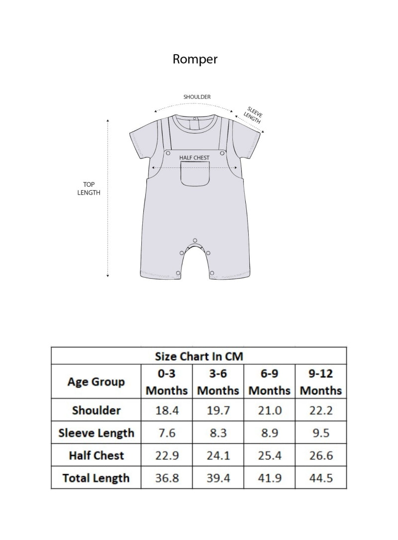 Beige & Pink Boys Half Sleeves Party Wear Romper With Attached Tie