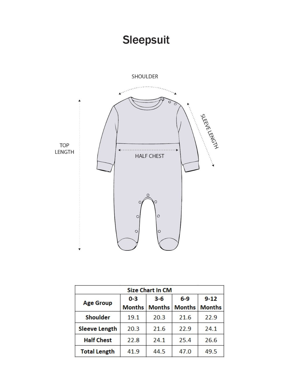 Bumzee Blue & Pink Embroidered Sleepsuit, Full Sleeves, 100% Cotton