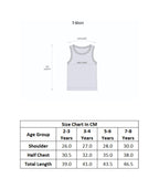 Bumzee Orange & White Graphic Print T-Shirt, Pack of 2, Sleeveless, 100% Cotton