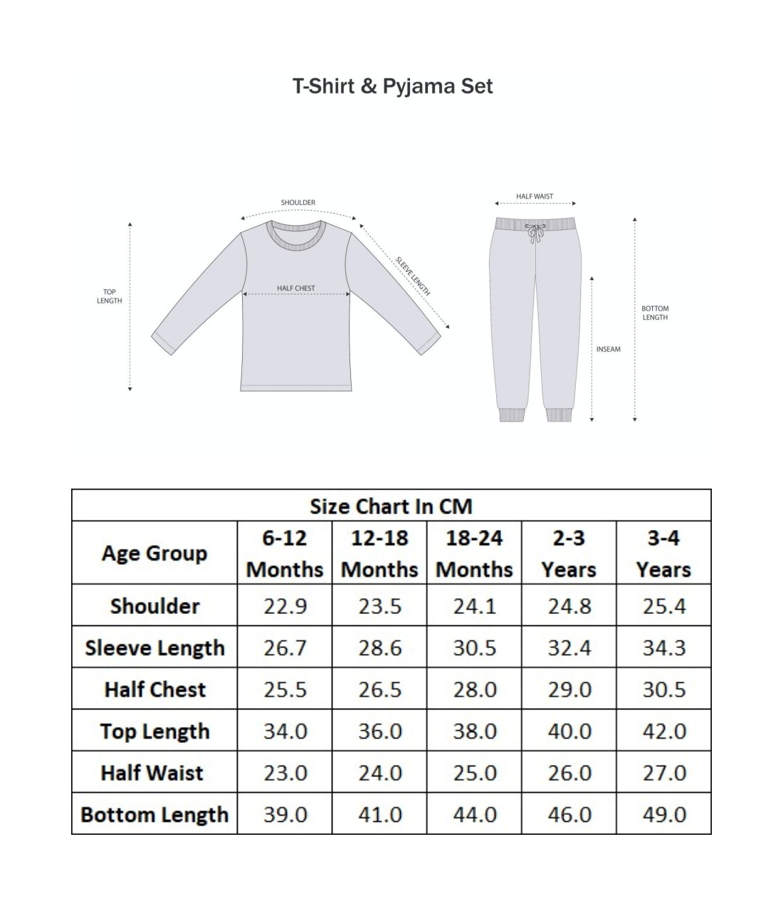 White & Blue Striped T-Shirt & Pyjama Set, Full Sleeves, 100% Cotton