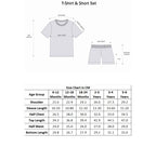 Bumzee Mint & Navy Animal Print T-Shirt & Short Set, Half Sleeves, 100% Cotton