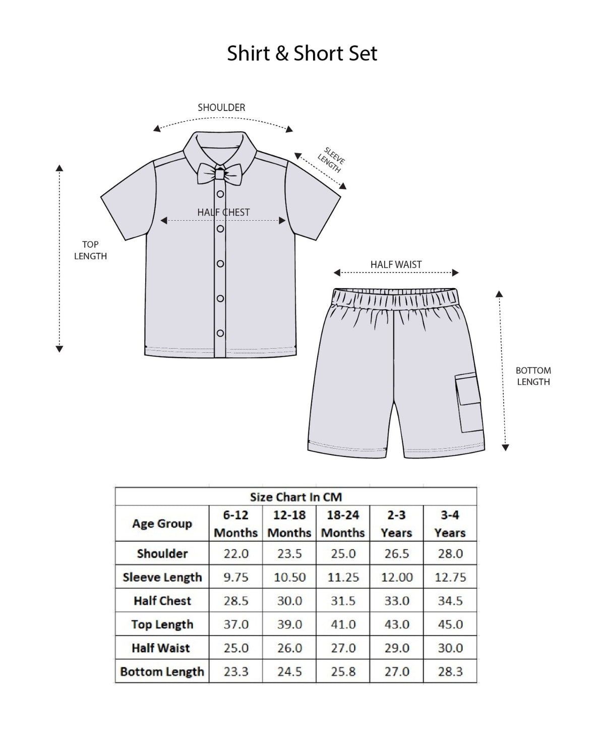 Bumzee Sky Blue & Wine Woven Shirt & Short Set, Half Sleeves, 100% Cotton