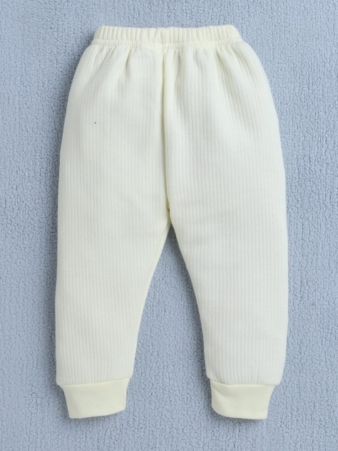 BUMZEE Yellow Boys Full Sleeves Cotton Thermal Jabla & Jogger Set