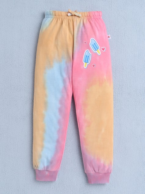 BUMZEE Multi Girls Half Sleeves T-Shirt & Pyjama Set