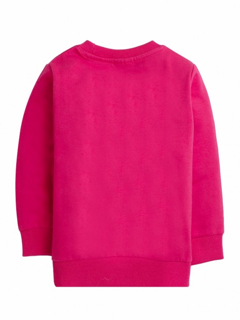 Bumzee Pink Girls Full Sleeves Sweatshirt