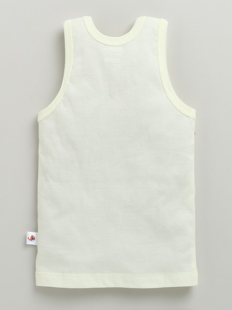 BUMZEE Boys Sleeveless Vest Yellow & Aqua Pack of 3