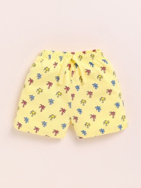 BUMZEE Yellow Boys Half Sleeves T-Shirt & Short Set