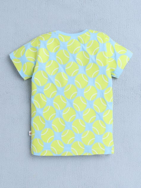 BUMZEE Navy & Yellow Boys Half Sleeves T-Shirt Pack Of 2