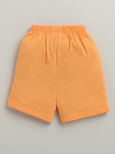 BUMZEE Orange & Sky Blue Boys Shorts Pack Of 2