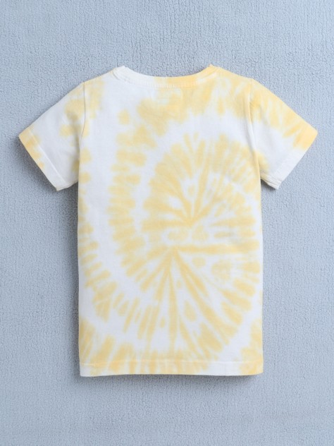 BUMZEE Yellow Boys Half Sleeves T-Shirt
