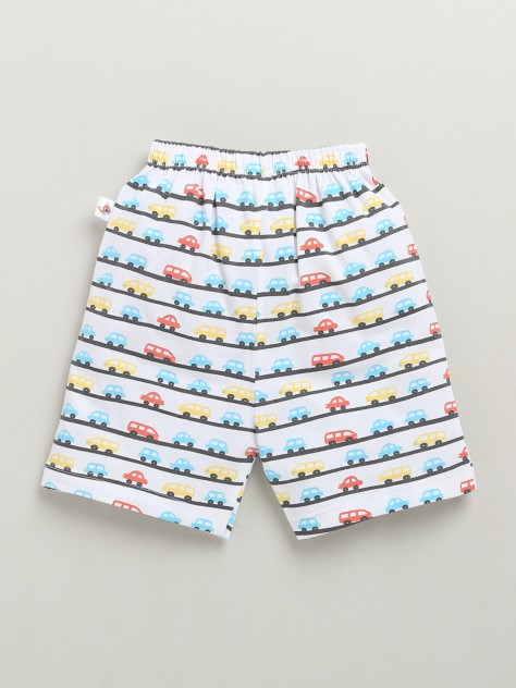 BUMZEE Green & White Boys Half Sleeves T-Shirt & Short Set