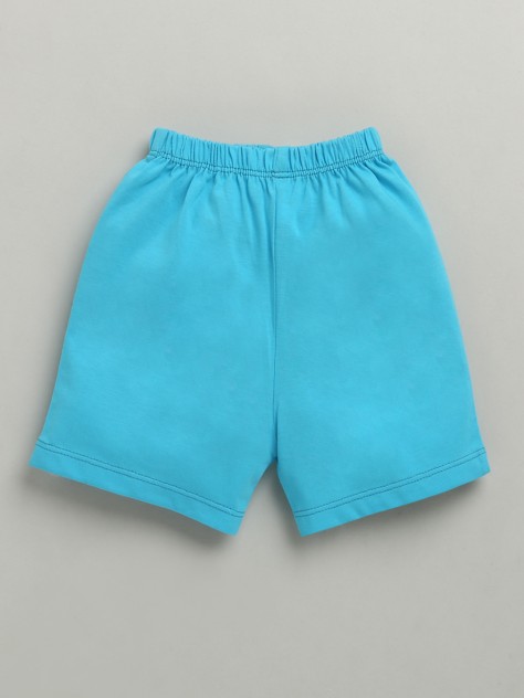 BUMZEE Blue & Red Boys Shorts Pack Of 2