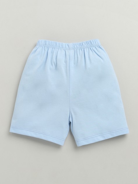 BUMZEE Sky Blue & Yellow Boys Shorts Pack Of 3