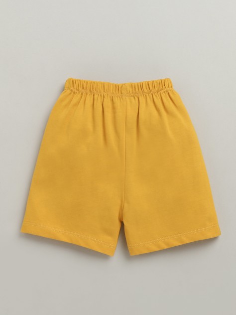 BUMZEE Navy & Yellow Boys Sleeveless T-Shirt & Short Set