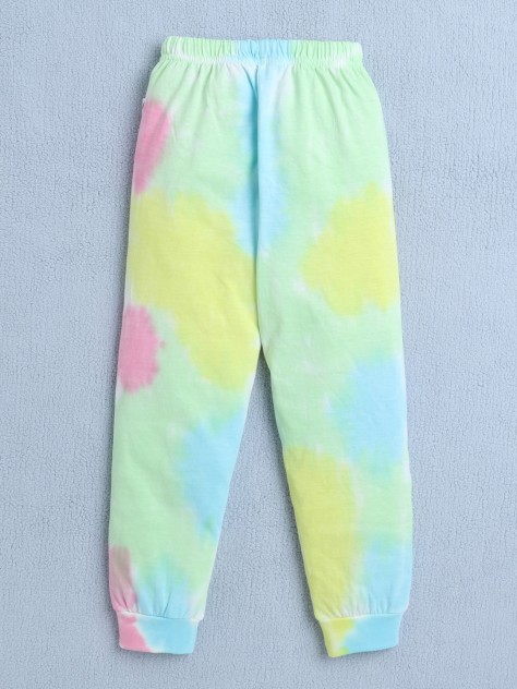 BUMZEE Multi Girls Full Sleeves T-Shirt & Pyjama Set