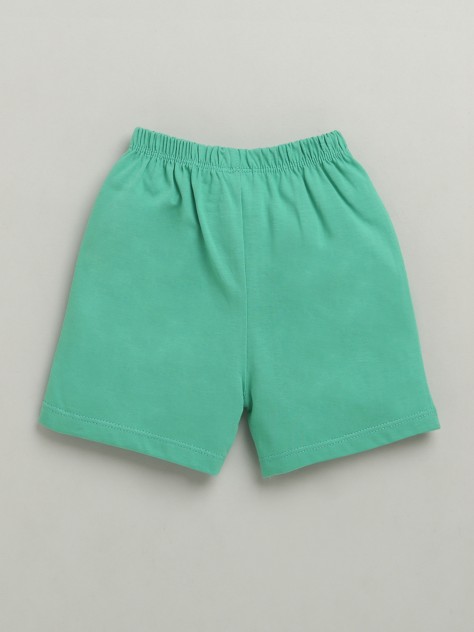 BUMZEE Green & Yellow Boys Shorts Pack Of 3